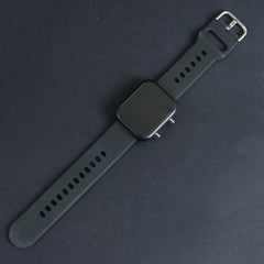 Black Digital LED Wrist Watch Metal Case For Men & Women