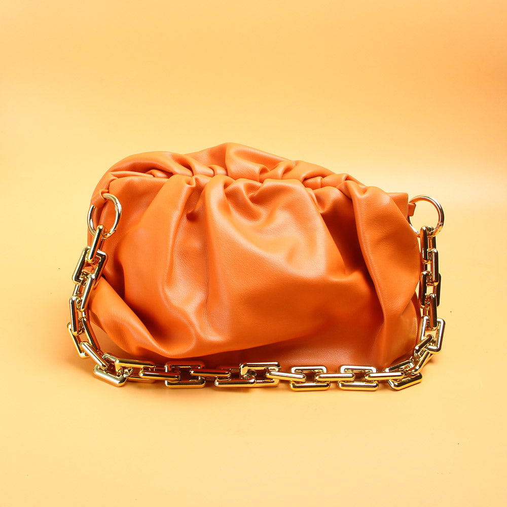 Ladies Cloud Handbag Orange