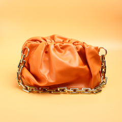 Ladies Cloud Handbag Orange