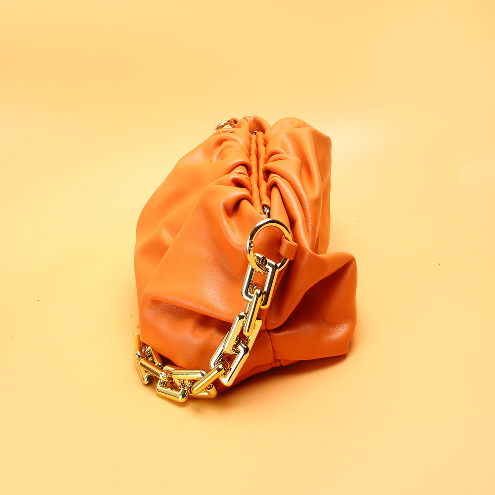 Ladies Cloud Handbag Orange