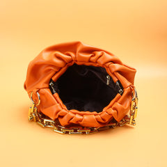 Ladies Cloud Handbag Orange