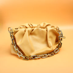 Ladies Cloud Handbag Yellow