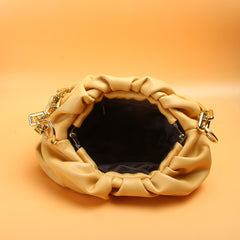 Ladies Cloud Handbag Yellow