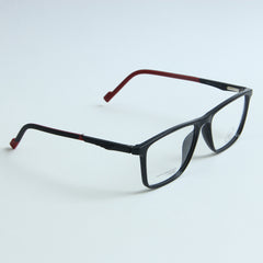 Black Color Optical Frame with Red stripe