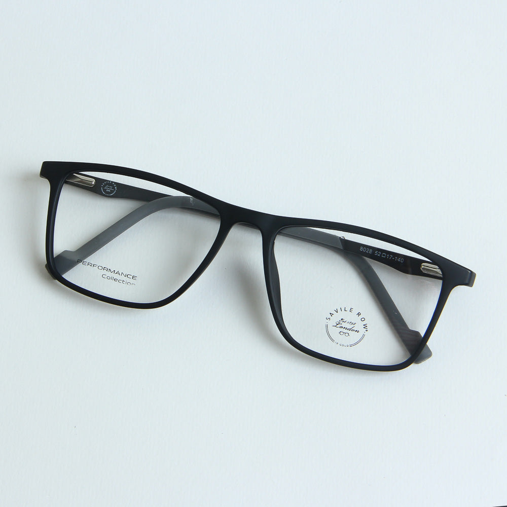 Black Color Optical Frame with Grey stripe