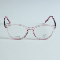 Pink Color Optical Frame with Black Stick