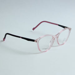 Pink Color Optical Frame with Black Stick