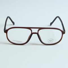 Dark Brown Color Optical Frame with Black Stripe