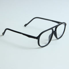 Black Color Optical Frame with Black Stripe