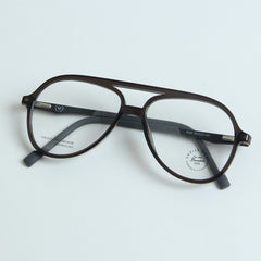 Dark Grey Color Optical Frame with Black Stripe