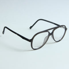 Dark Grey Color Optical Frame with Black Stripe