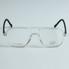 White Optical Frame with Black Stripe 2