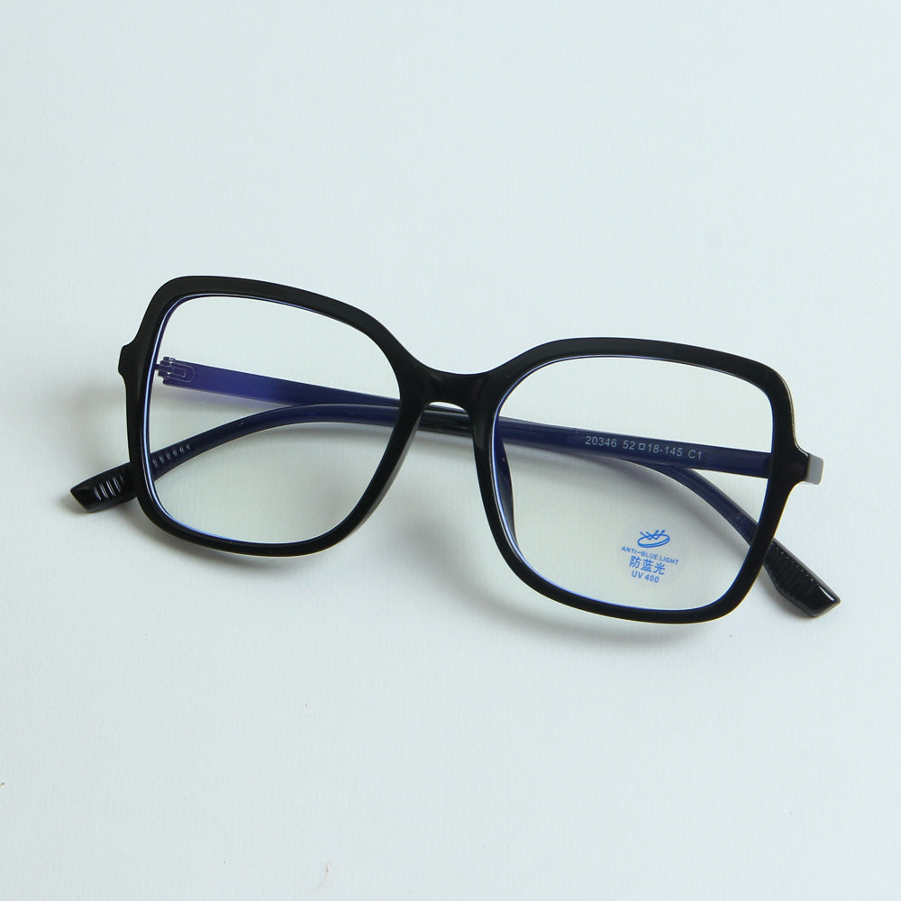Black Optical Frame with Black Stripe