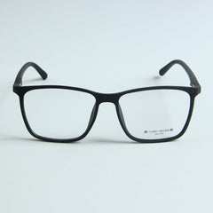 Black Optical Frame with Black Stripe