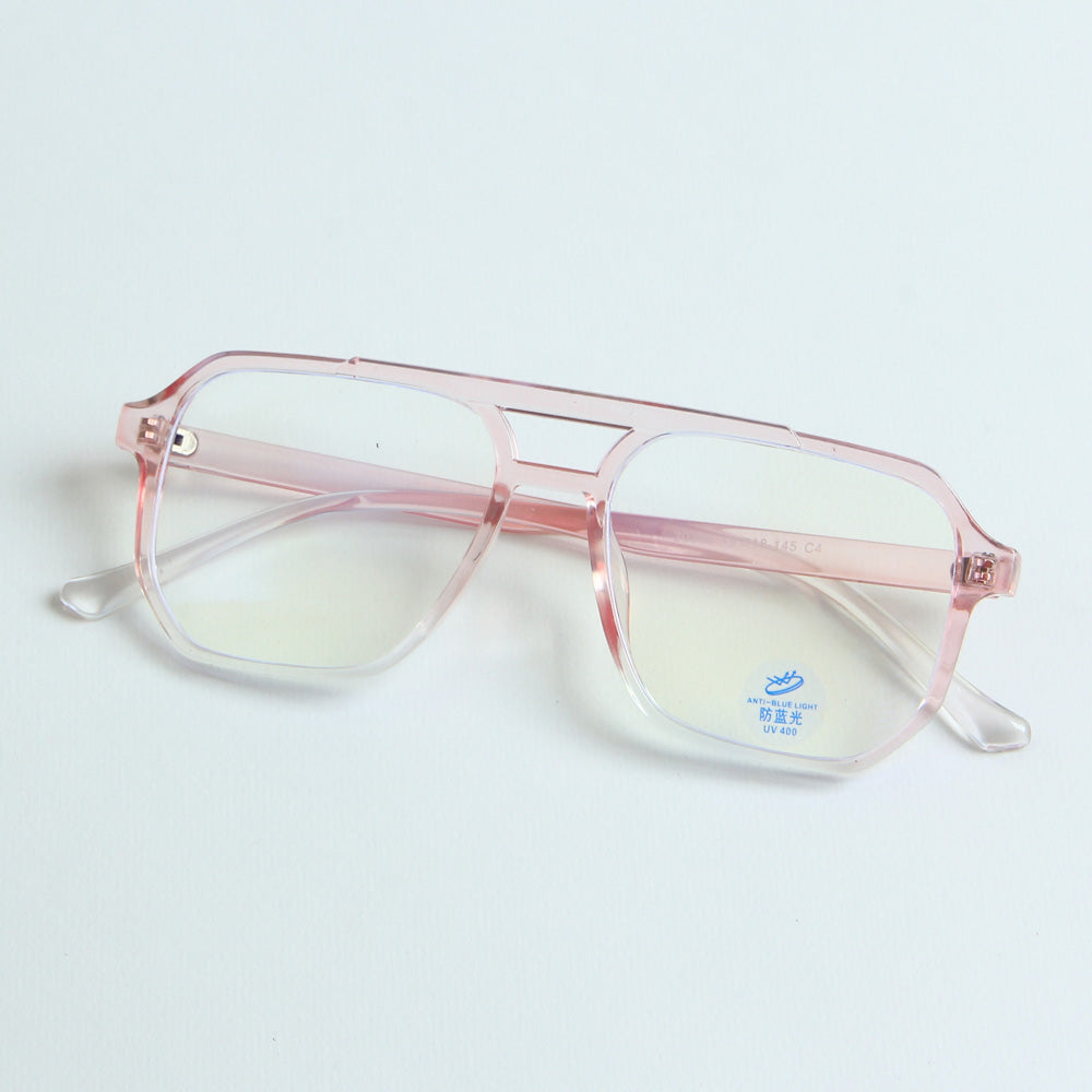 Light Pink Optical Frame with Pink Stripe
