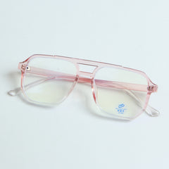 Light Pink Optical Frame with Pink Stripe