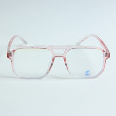 Light Pink Optical Frame with Pink Stripe