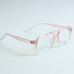 Light Pink Optical Frame with Pink Stripe