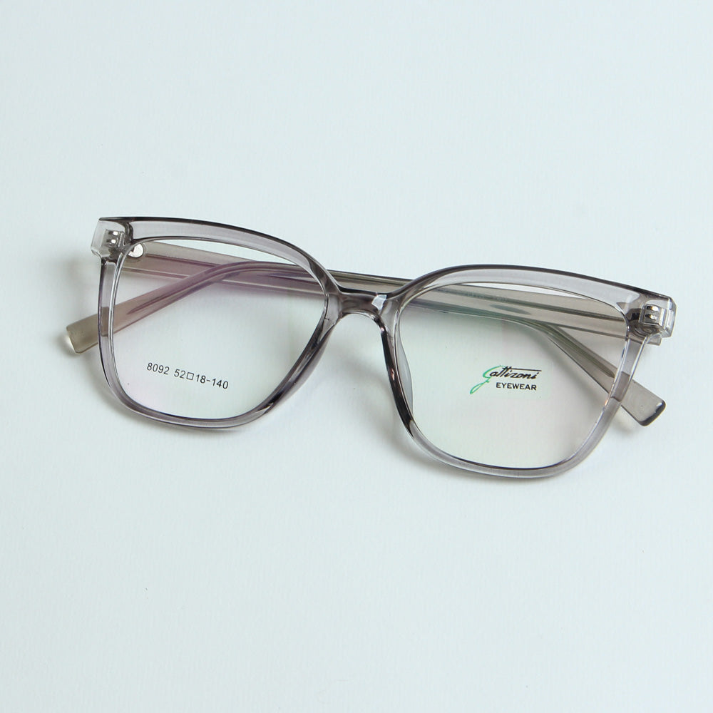 Light Gey Optical Frame with Grey Stripe