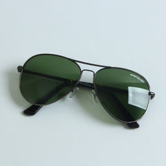 Grey Frame Sunglasses with Green Shade MB219