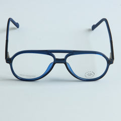 Blue Color Optical Frame with Black Stripe