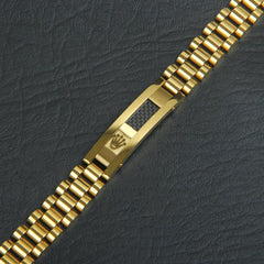 Mens Golden Chain Bracelet R