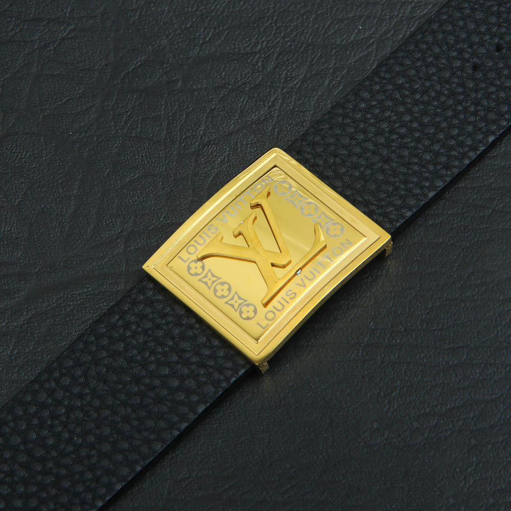 Mens Leather Bracelet Black