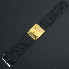 Mens Leather Bracelet Black