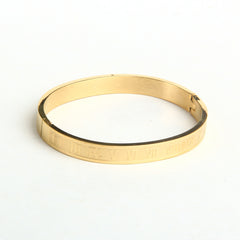 Mens Golden Branded Kara Numeric