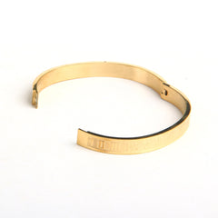 Mens Golden Branded Kara Numeric