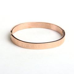 Mens Rosegold Branded Kara Numeric