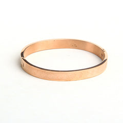 Mens Rosegold Branded Kara
