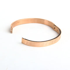 Mens Rosegold Branded Kara