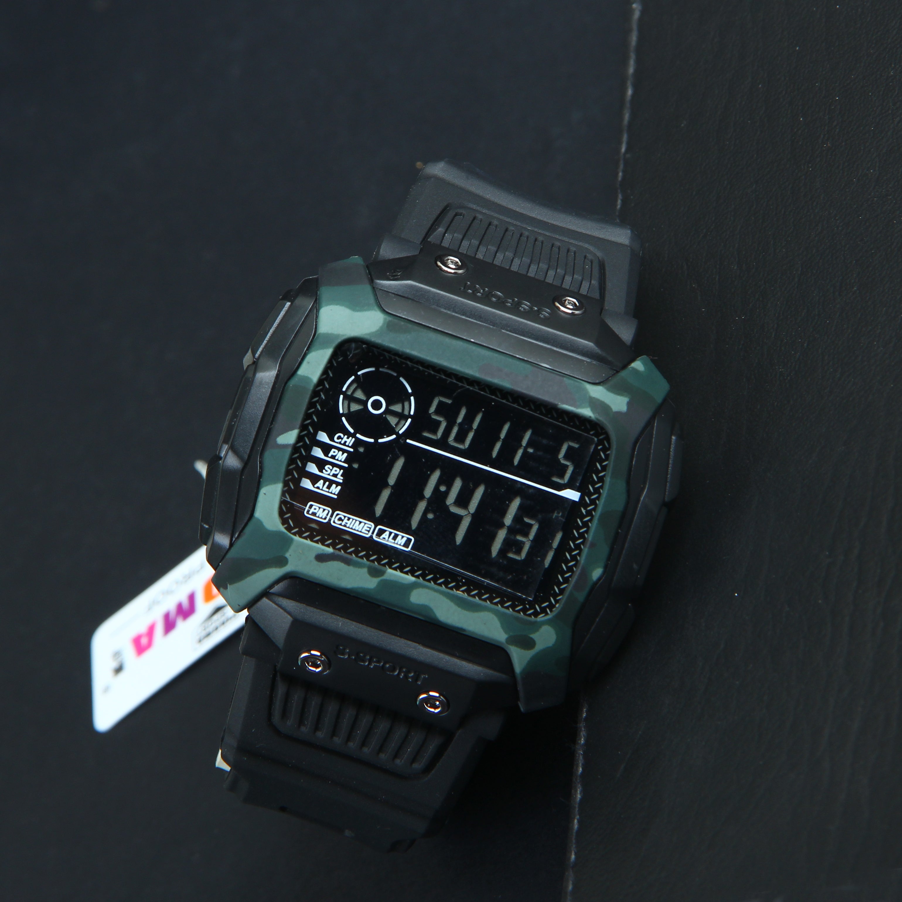 Digital LED Mens Sport Watch Black