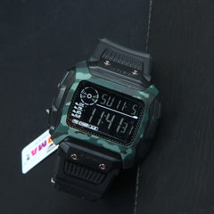 Digital LED Mens Sport Watch Black