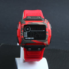 Digital LED Mens Sport Watch Red