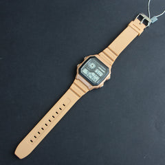 Digital LED Mens Beige Green Sleek Style