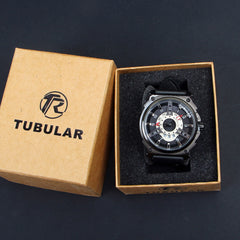 Mens Analog Wrist Watch With Date & Time Black