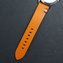 Mens Analog Wrist Watch With Date & Time Brown