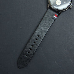 Mens Analog Wrist Watch With Date & Time Black Design