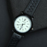 Womens Wrist Watch Black Dial With Black Straps