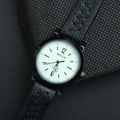 Womens Wrist Watch Black Dial With Black Straps