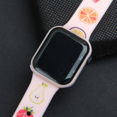Digital LED Watch Printed Design Pink