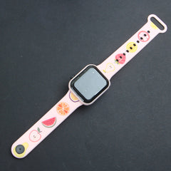 Digital LED Watch Printed Design Pink