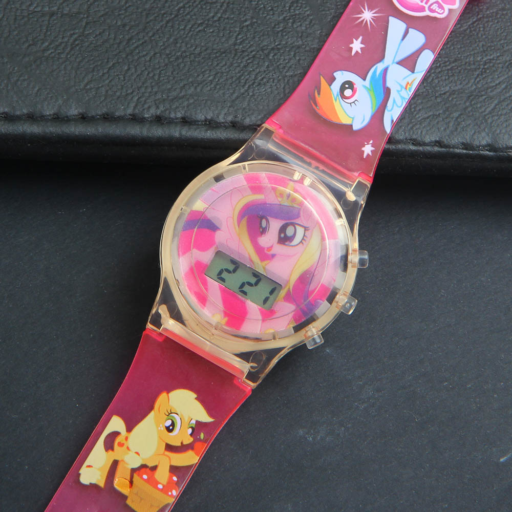 2D CARTOON WATCH Pink FOR KIDS