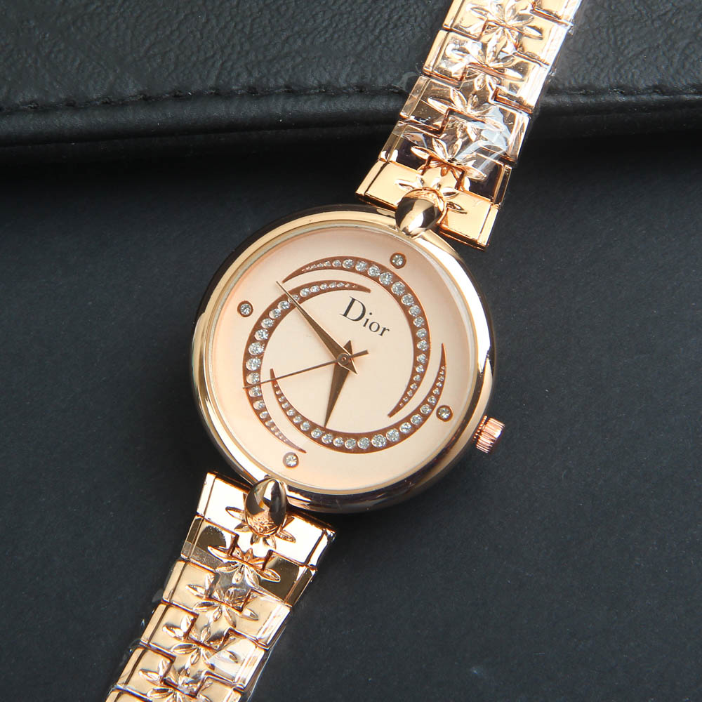 Women Chain Wrist Watch Rosegold