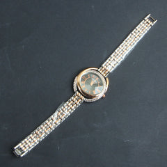 Two Tone Women Chain Wrist Watch Rosegold