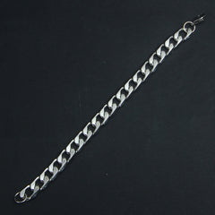 Mens Silver Chain Bracelet 12mm