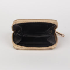 Women Brown Flower Pattern Leather Wallets - Thebuyspot.com