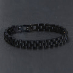 Black Chain Mens Bracelets 10mm